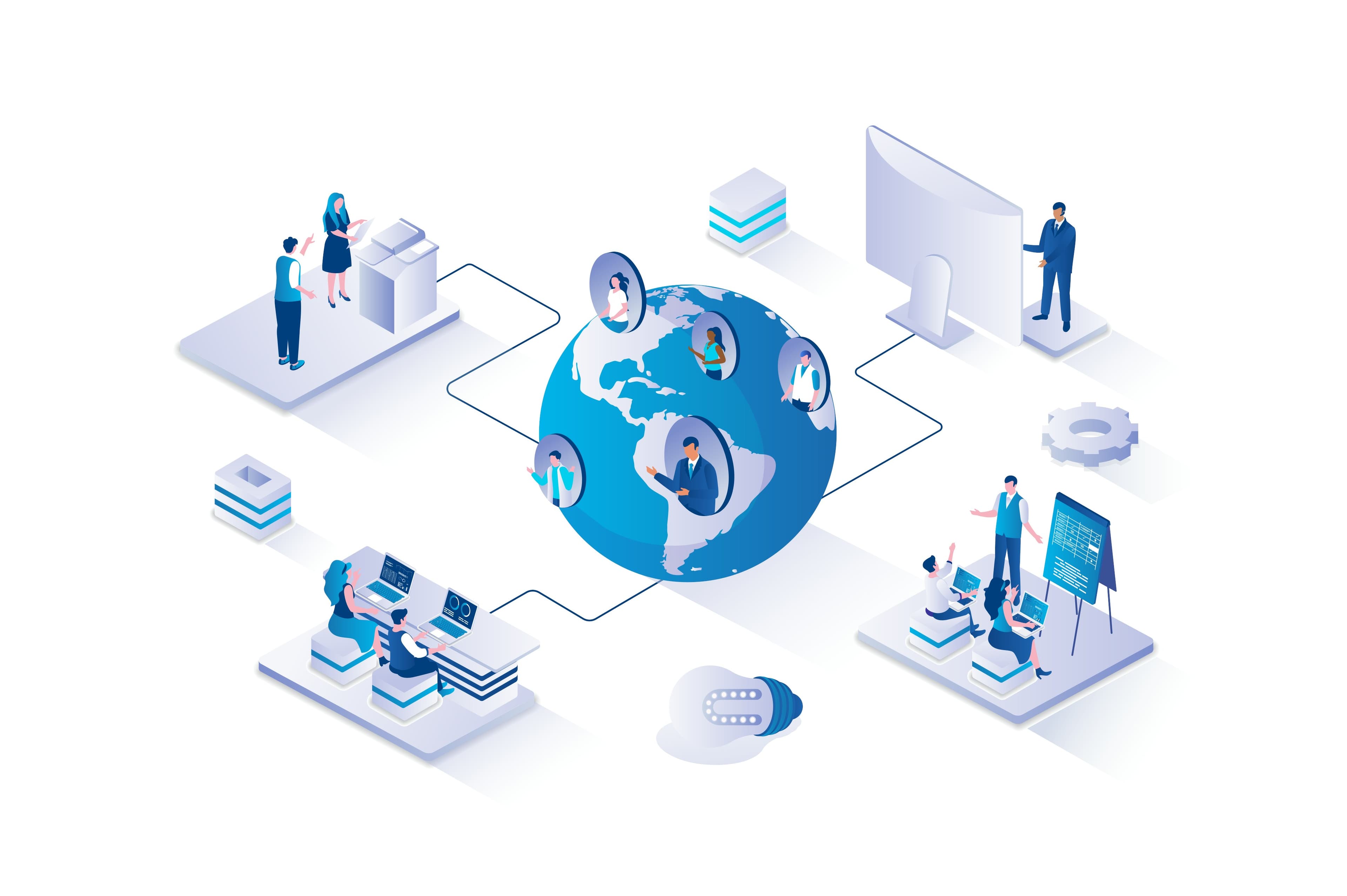 Networking illustration